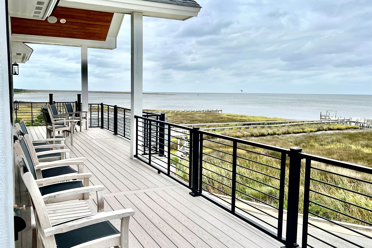 South view from top balcony. Take a seat and enjoy!