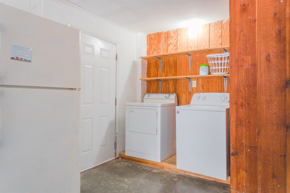 Washer and Dryer in the garage