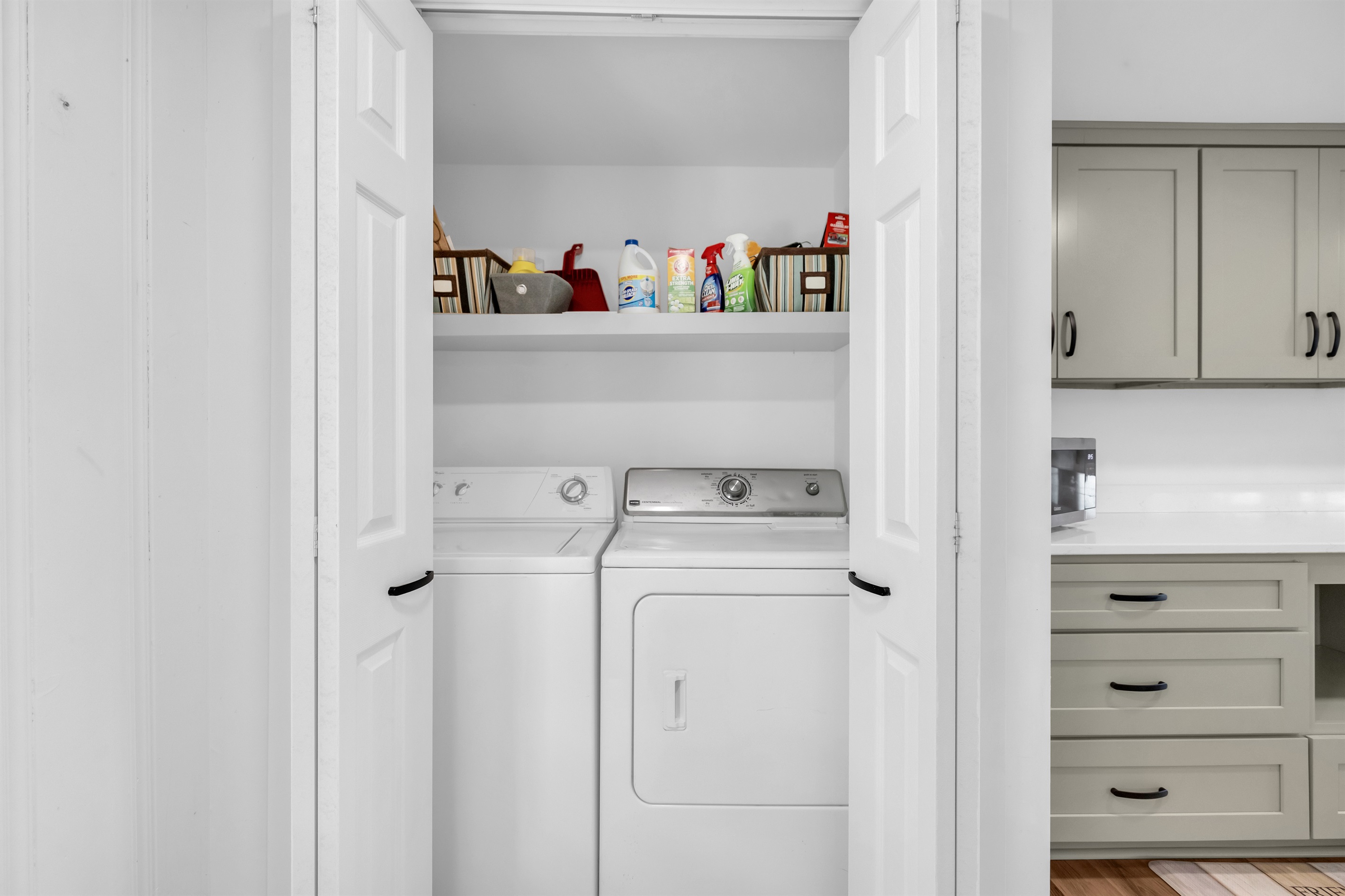 Full size washer and dryer