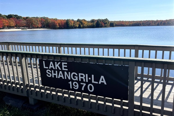 Included with your stay, and just steps away from the house is access to Lake Shangri-La.