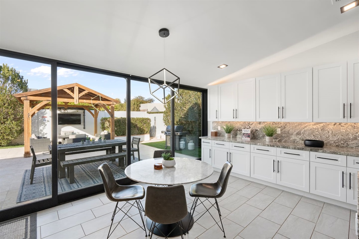 Nook Meets Kitchen – Nestled conveniently near all the action.

