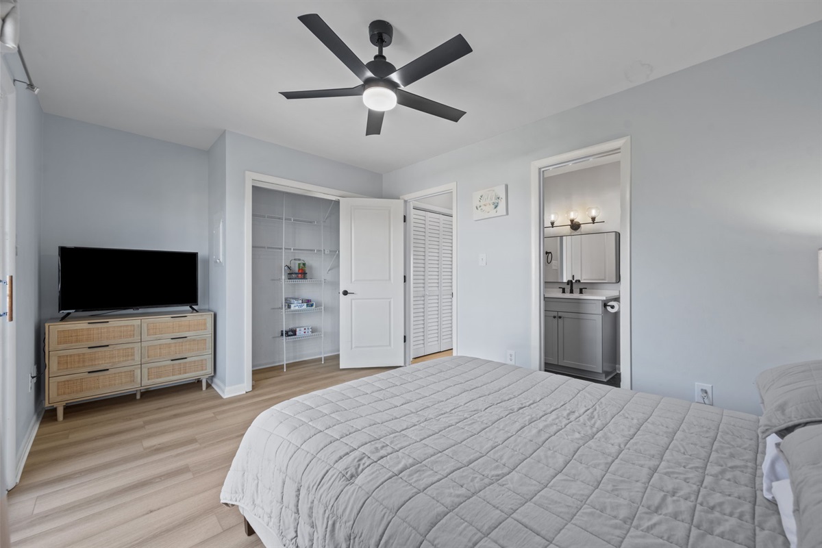 Bathroom access makes getting ready a breeze!