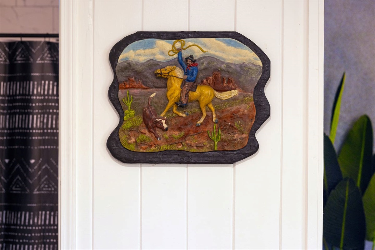 Vintage art is the name-of-the-game. Cowboy up!
