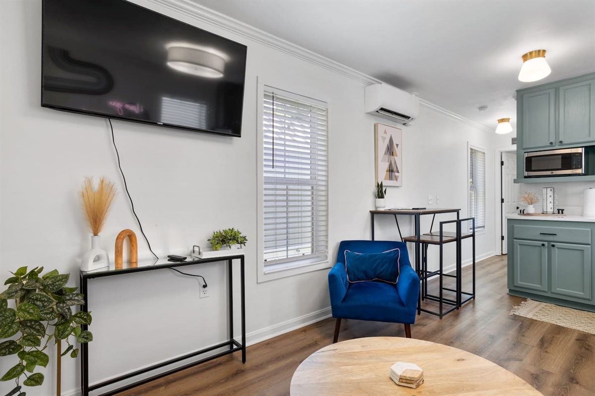 Dining area view from living area room. 