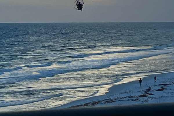 taken from our balcony, 5th floor.  You will see nothing but ocean