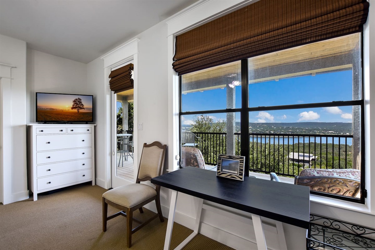 Work Space with Panoramic Views from Primary Suite