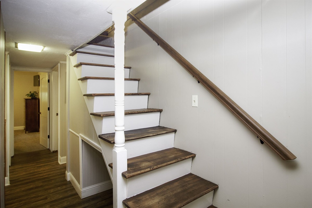 Stairway with handrail