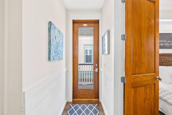 Side entrance from front porch