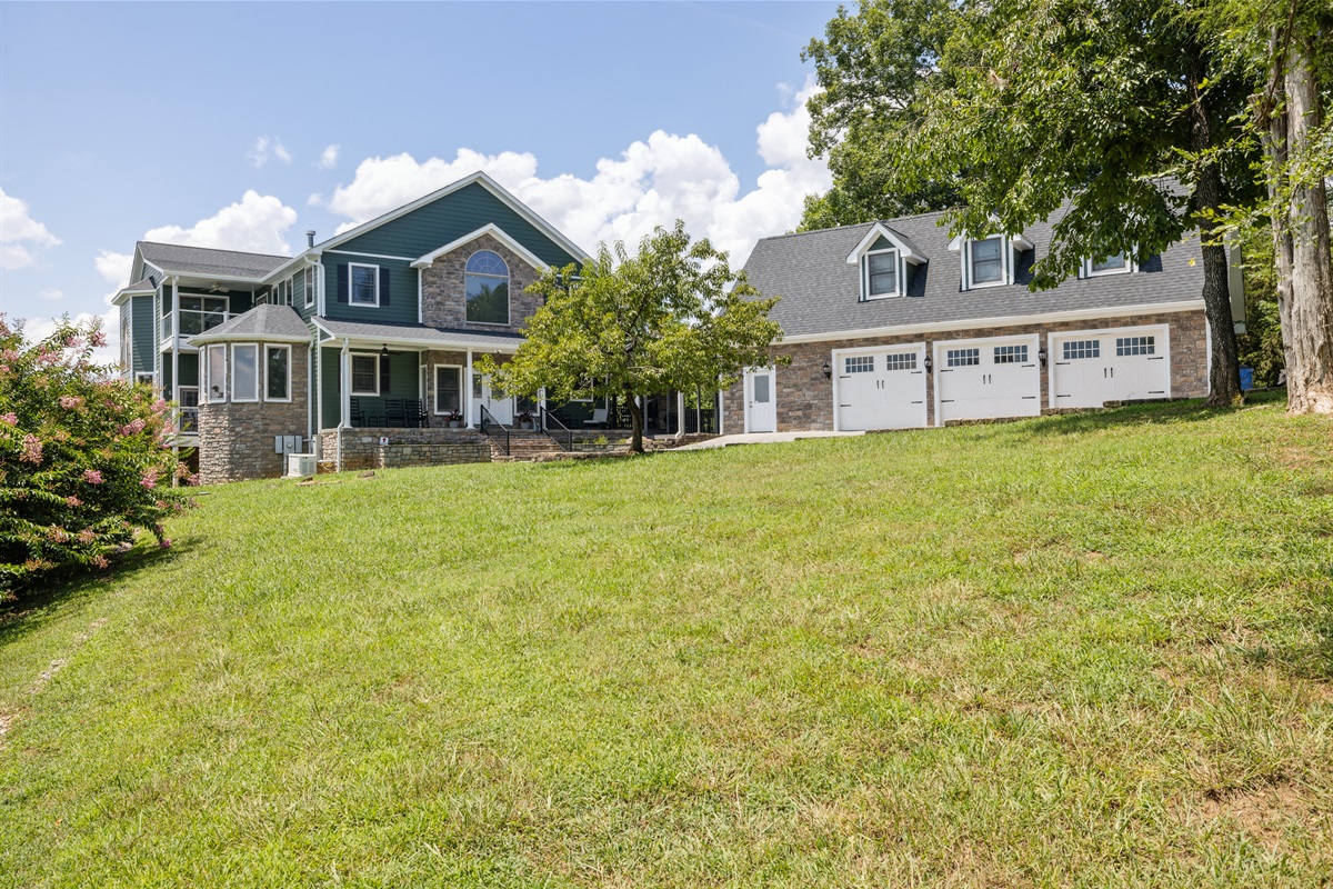 View of house from lower front yard