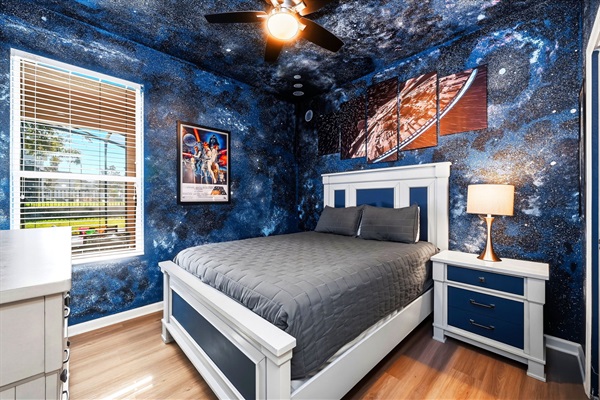 Sleep under the stars in our Stars Wars Bedroom