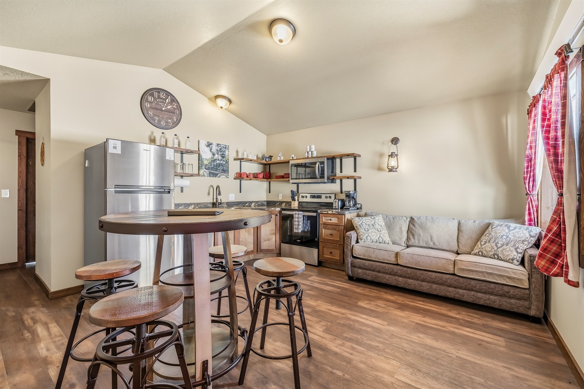 Kitchen Dining Living area