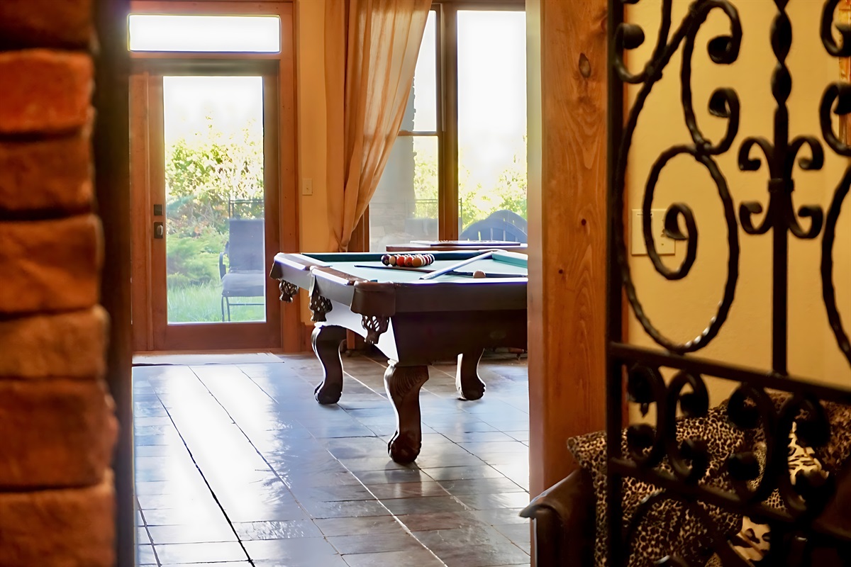 Get ready for a fun-filled getaway with our awesome pool table!