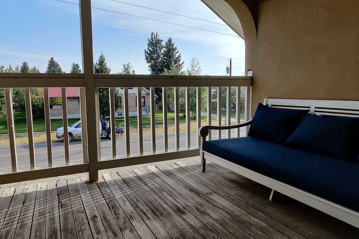 Private balcony off bedroom