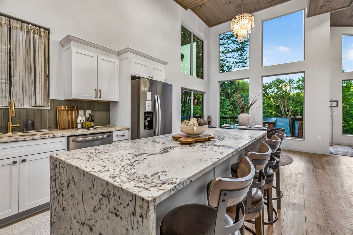 Kitchen island with seating 