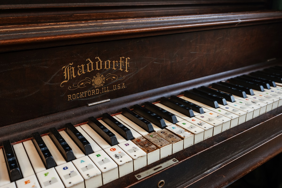 Historic charm preserved beautifully throughout the home 🎹