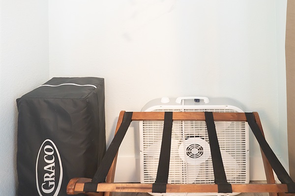 Lots of supplies in closet