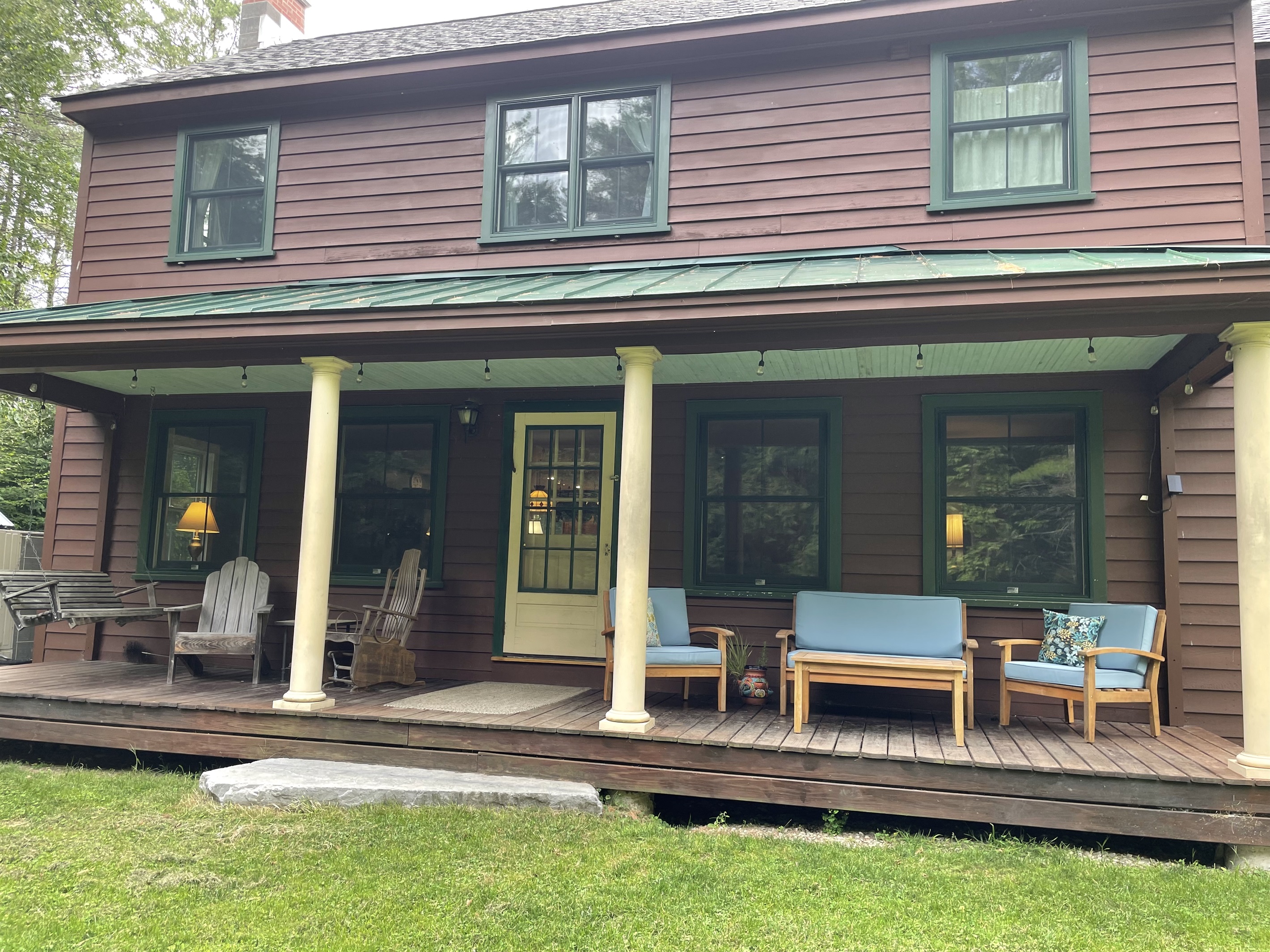 Covered rear porch
