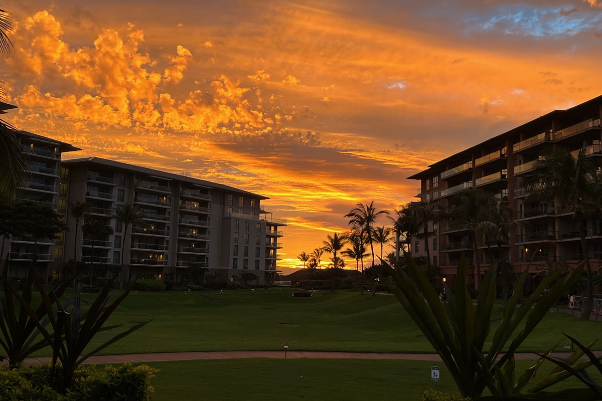 Gorgeous Sunset view from the villa