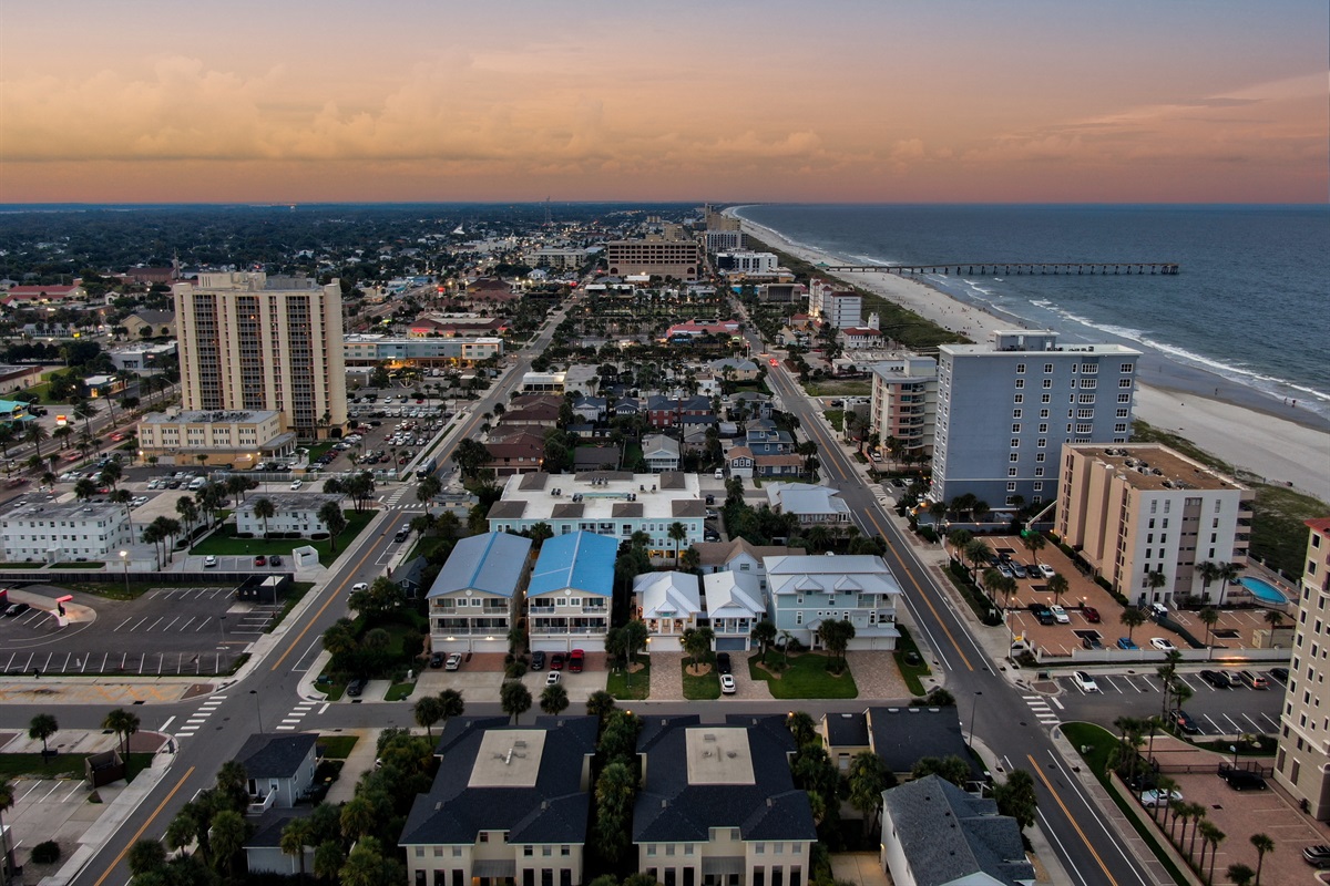 less than a block to the beach