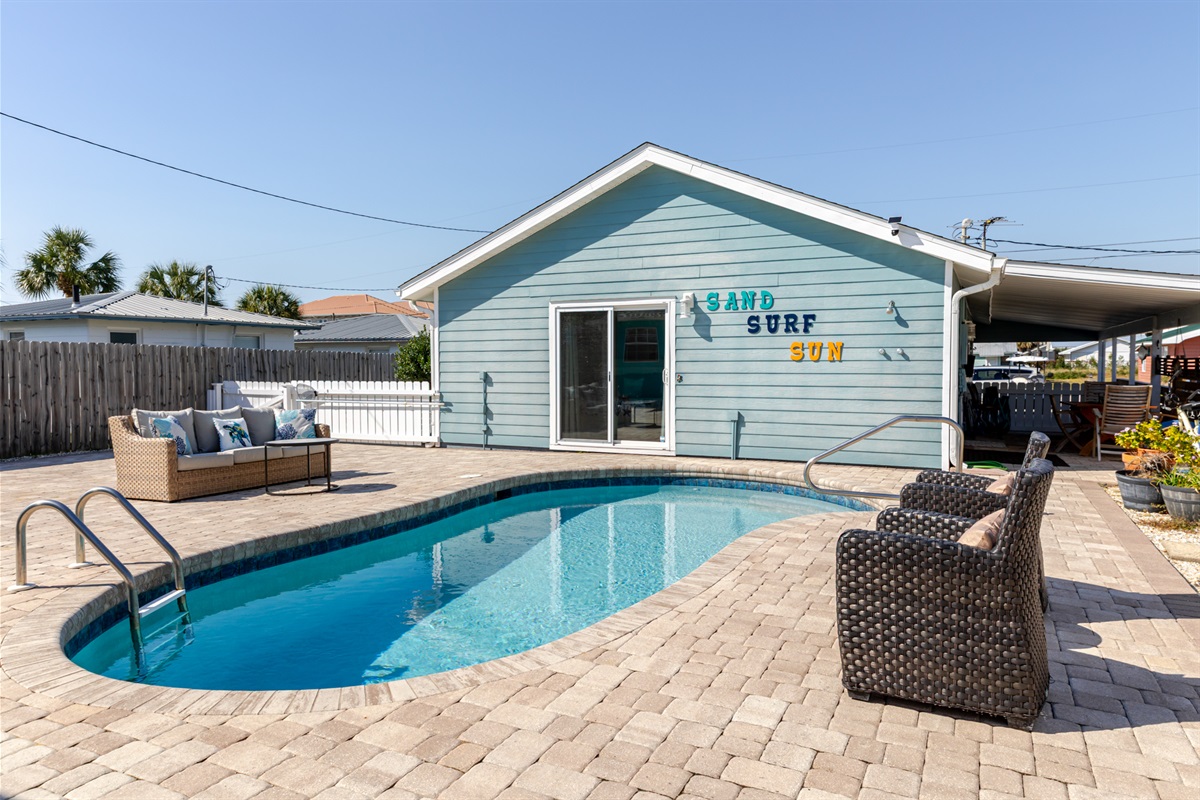 Pool and back of house