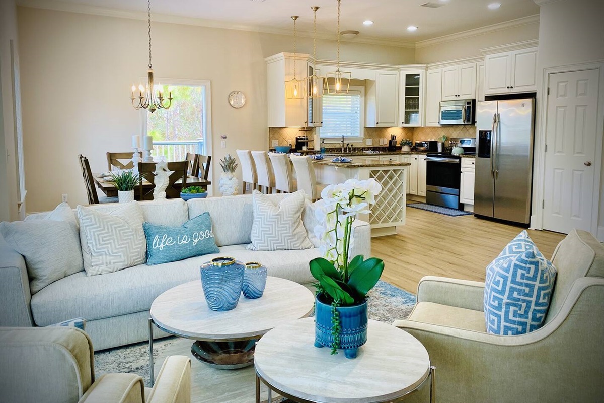 Main Living Room and Dining Room