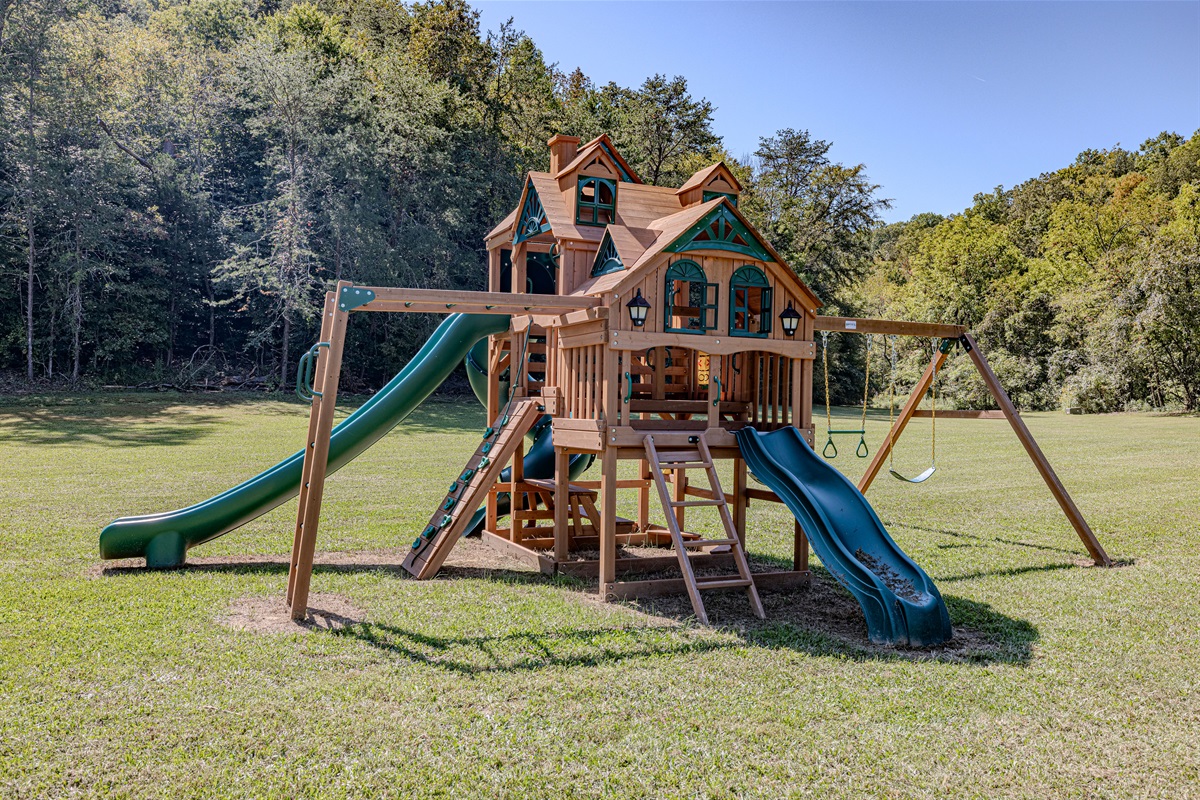 Room to run and play! We've made sure there's plenty of space for every guest. This dedicated play area means endless outdoor entertainment for your children.