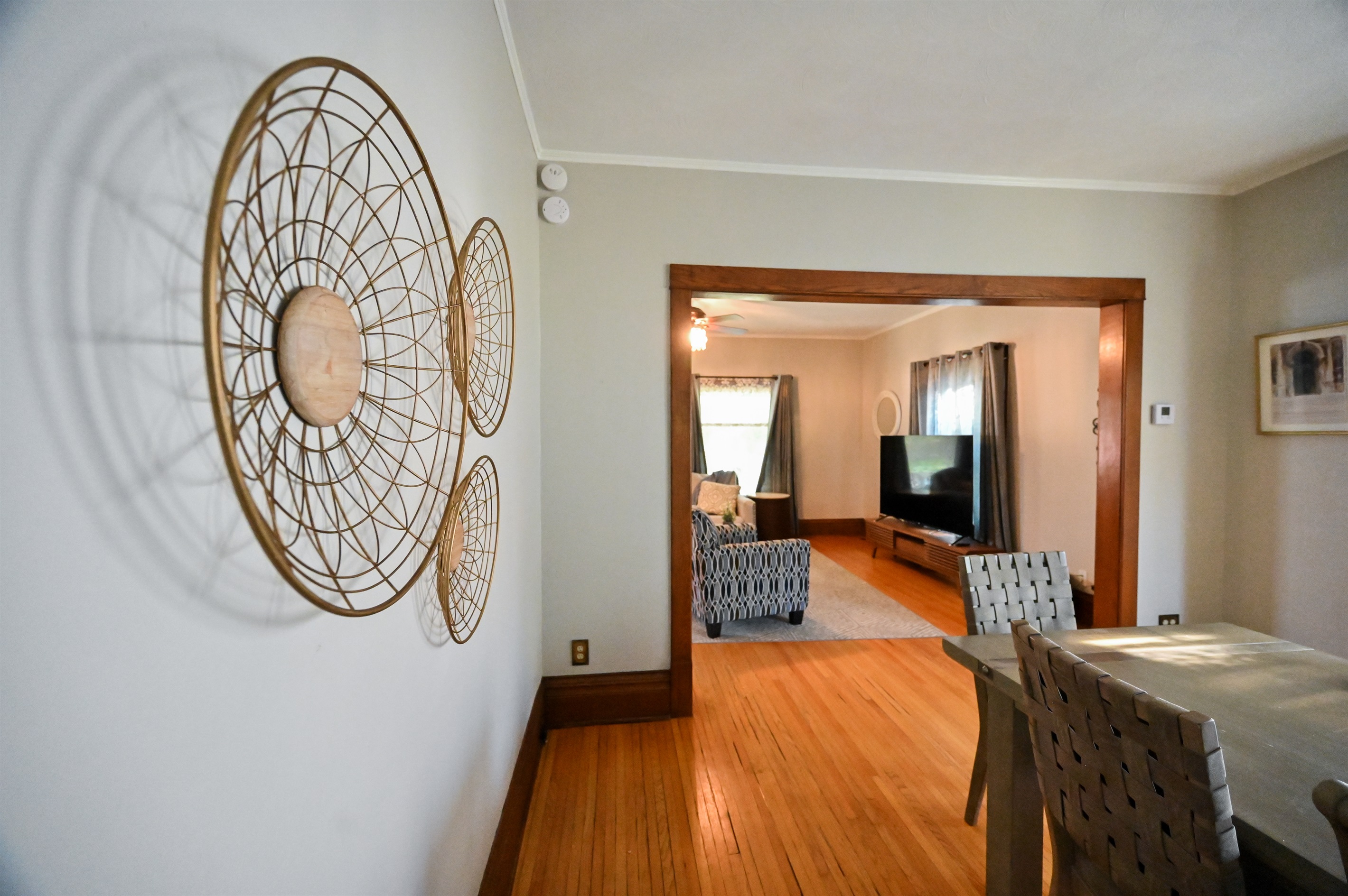 Dining room looking to living room