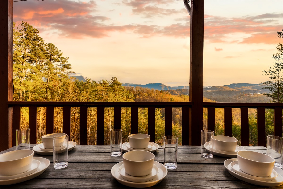 Have fun during tea time while watching the natural beauty of the mountains from your balcony.