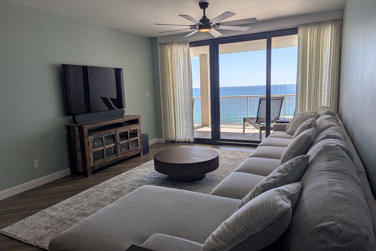 Great views and an LG OLED TV with Surround sound