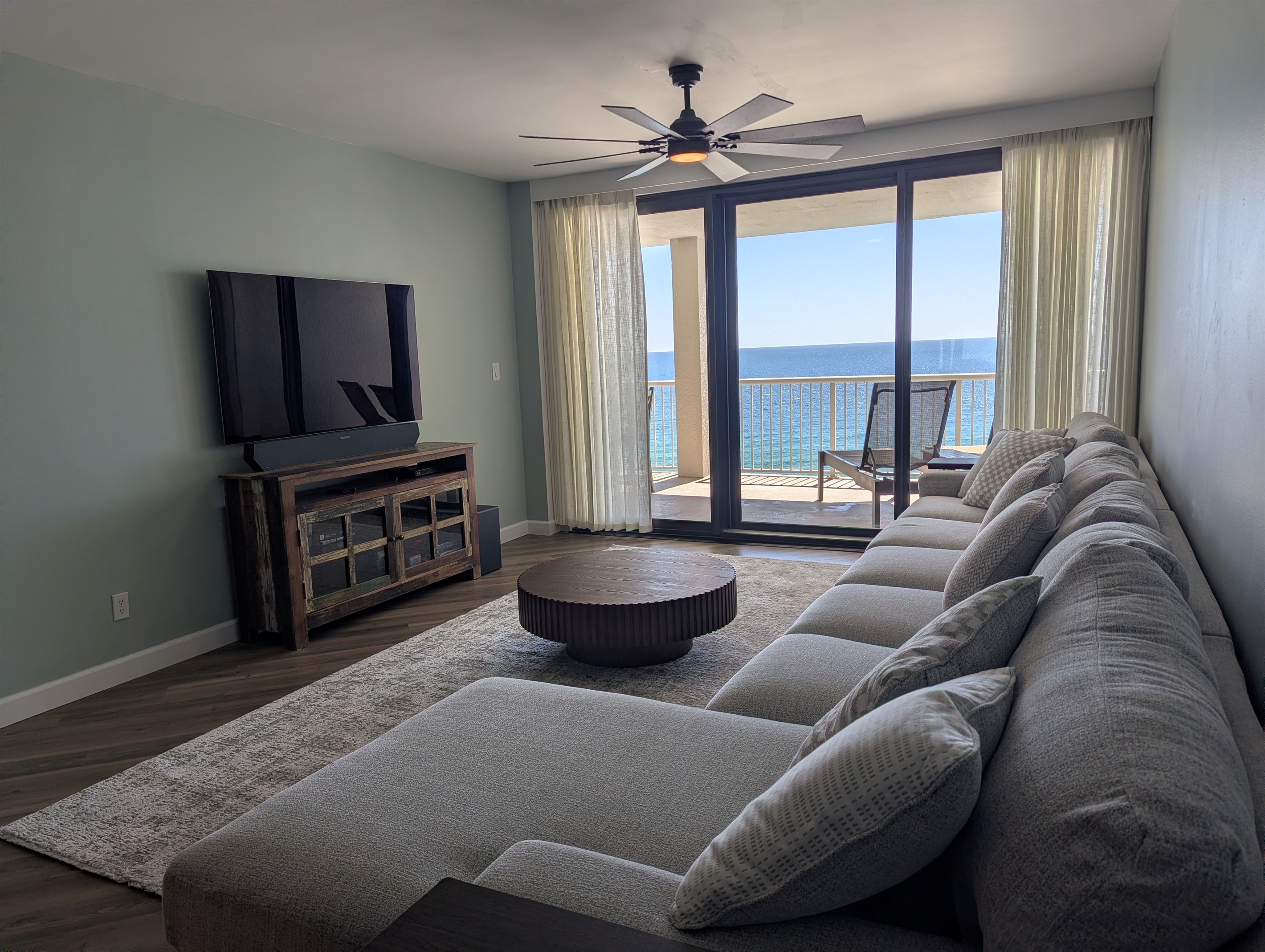 Great views and an LG OLED TV with Surround sound