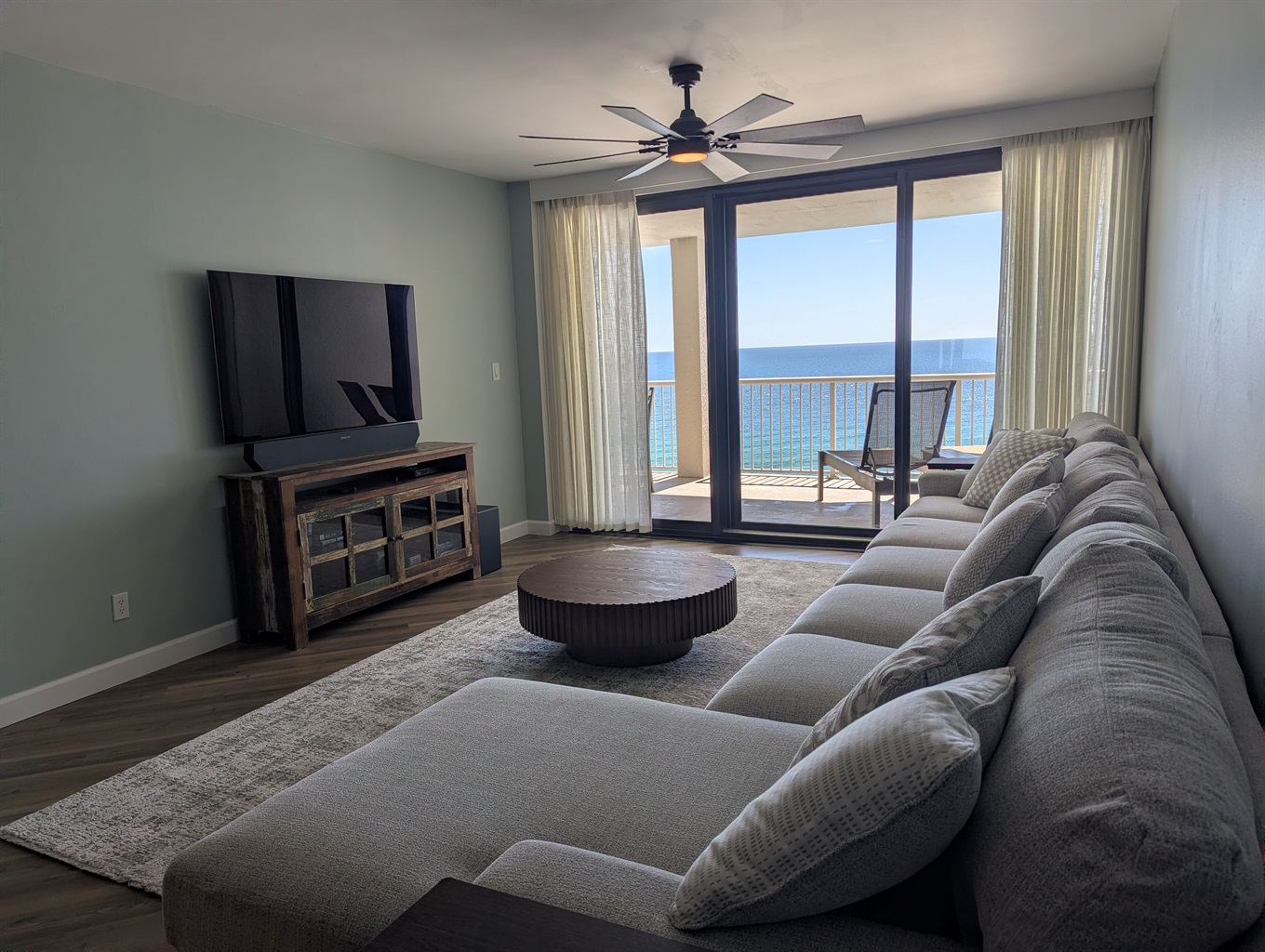 Great views and an LG OLED TV with Surround sound