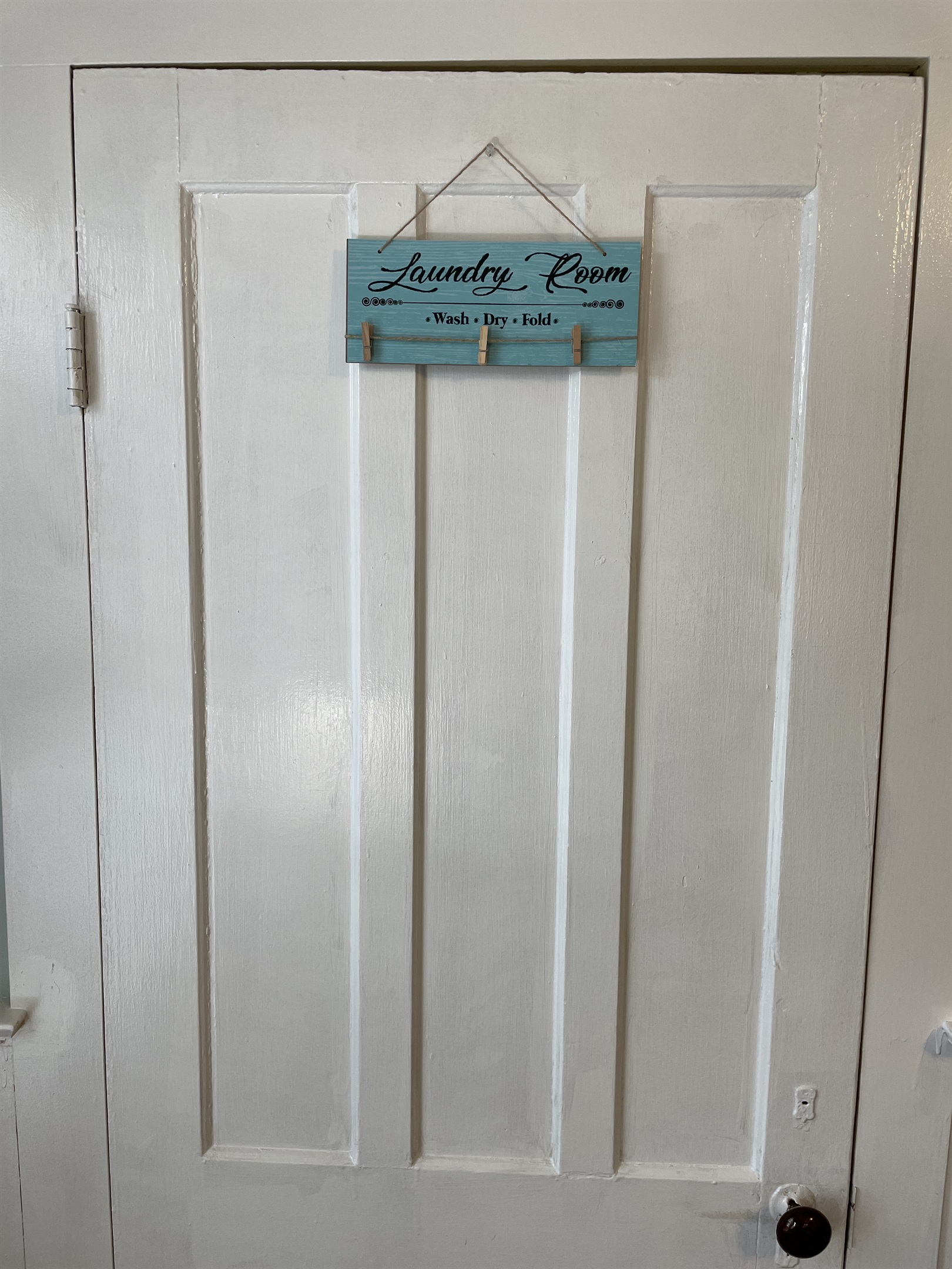 Laundry room off living room