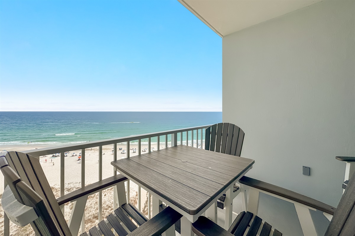 Unobstructed ocean views from your private balcony. Experience the tranquility and beauty of the sea from the comfort of your own space.