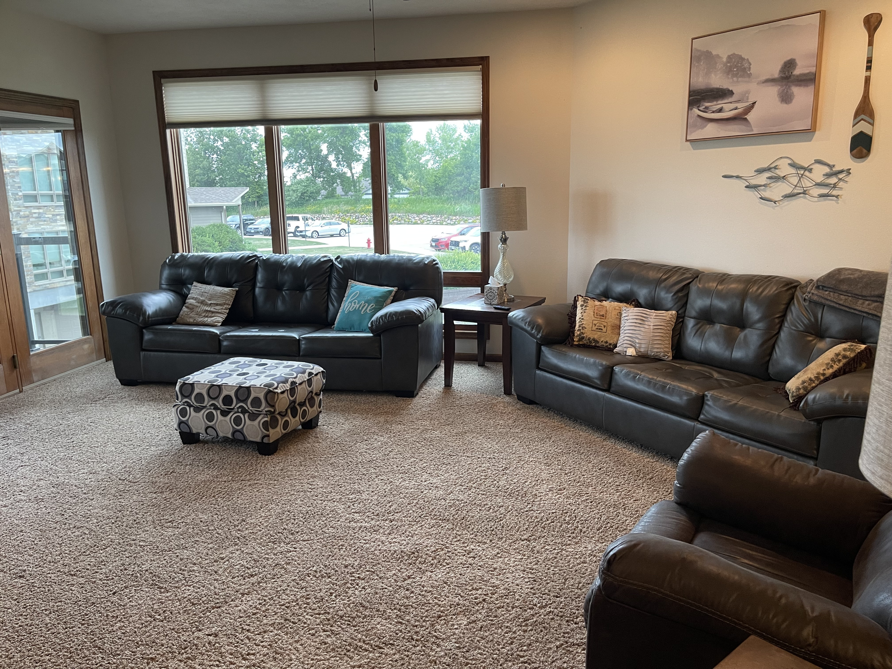Living room with 2 sleeper sofas