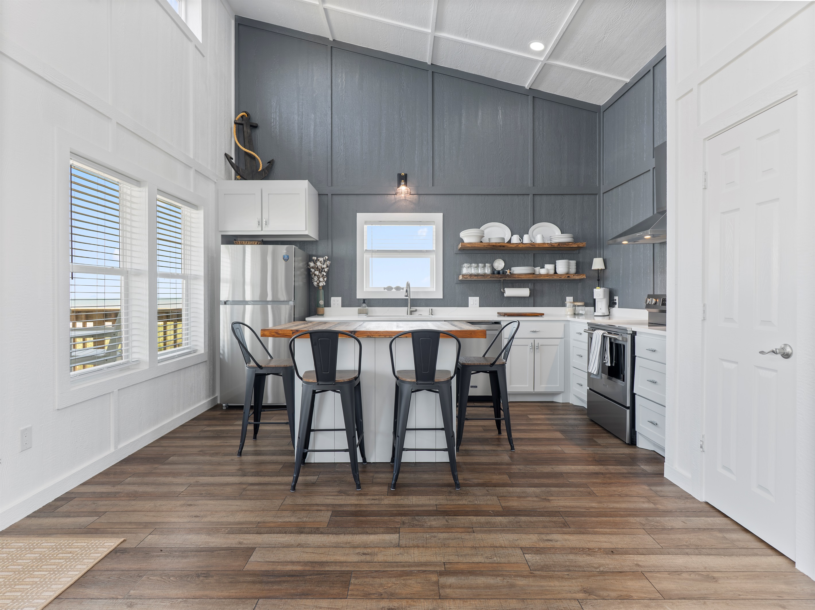 Kitchen and dining area