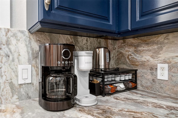 Coffee and tea station