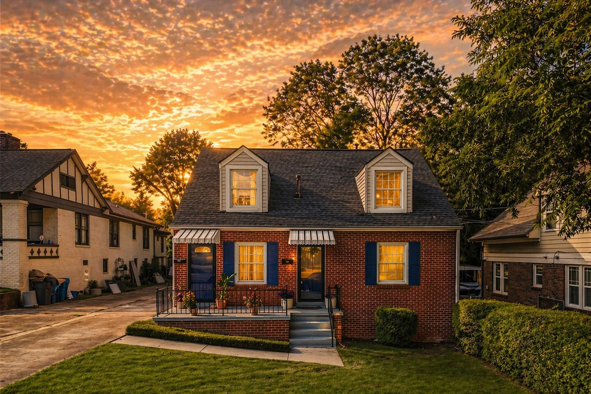 Sunset exterior view