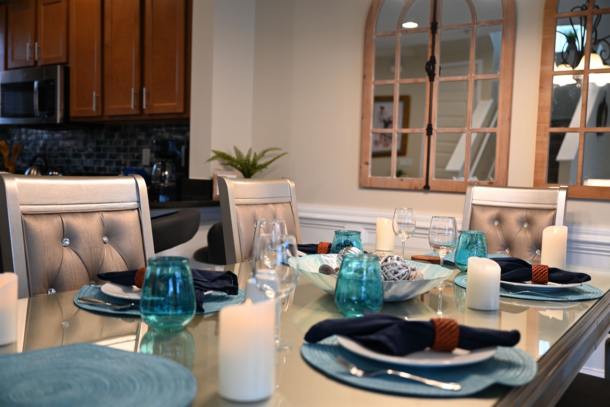 Beautifully appointed dining area