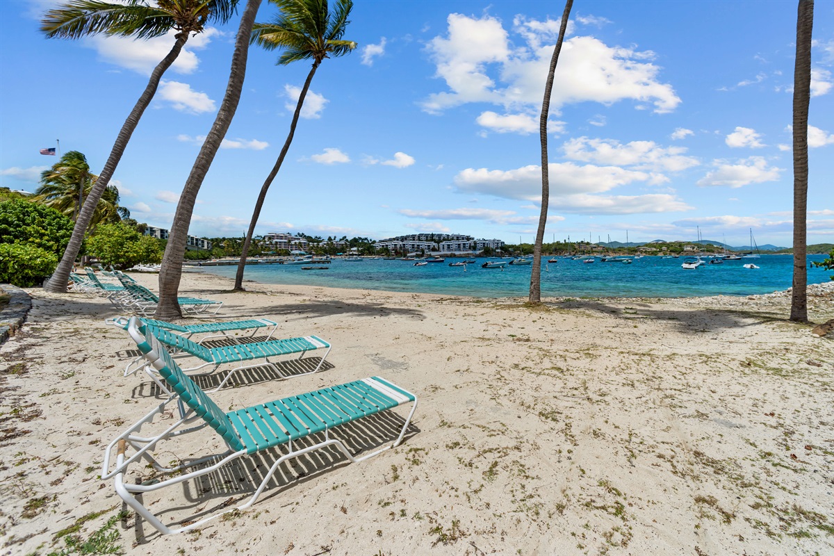 Lounge by the water with beautiful views and amazing weather. 