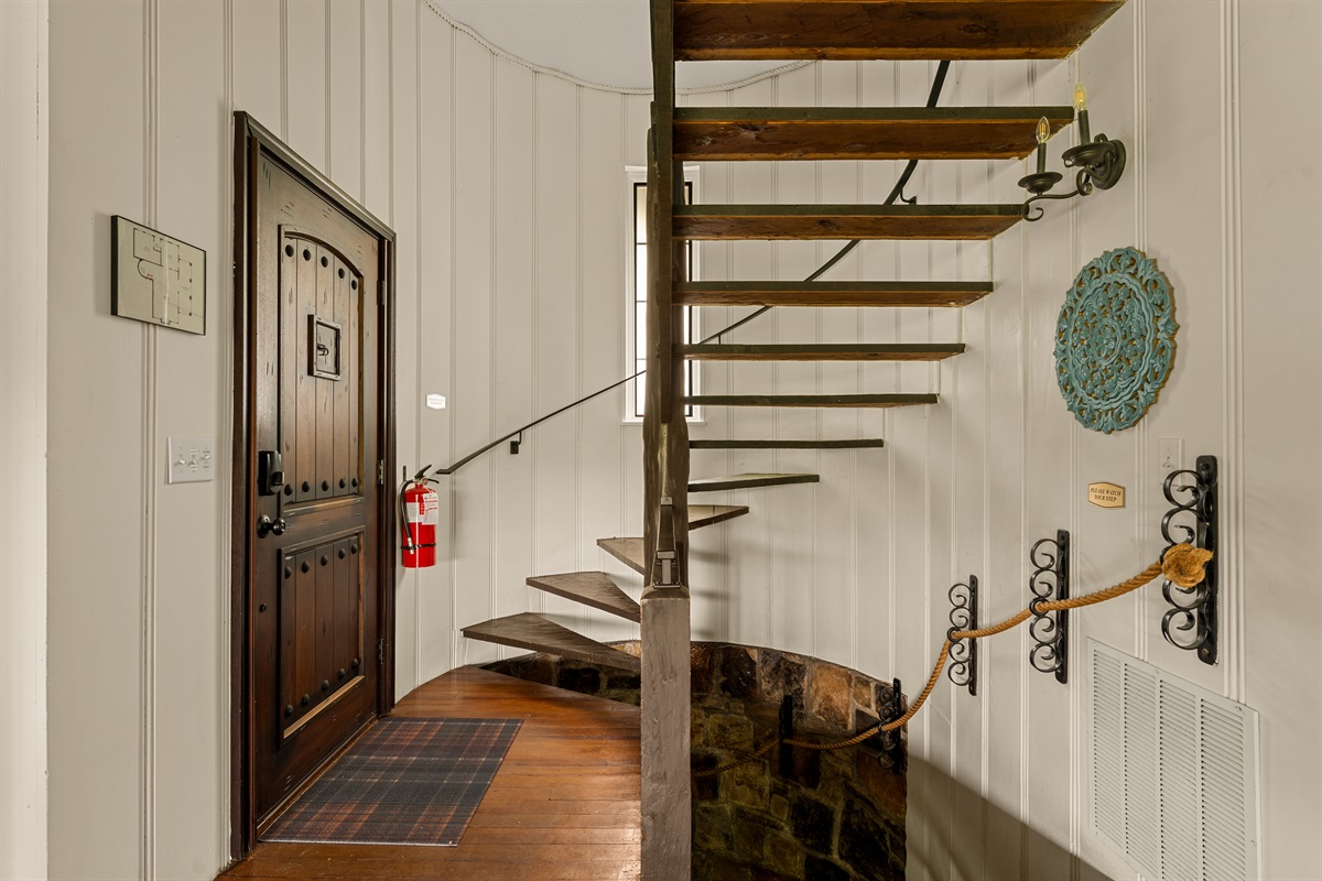 Unique architectural details add to the charm and character.