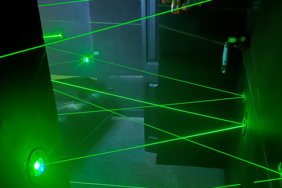 Laser maze fun at Orlando group vacation rental