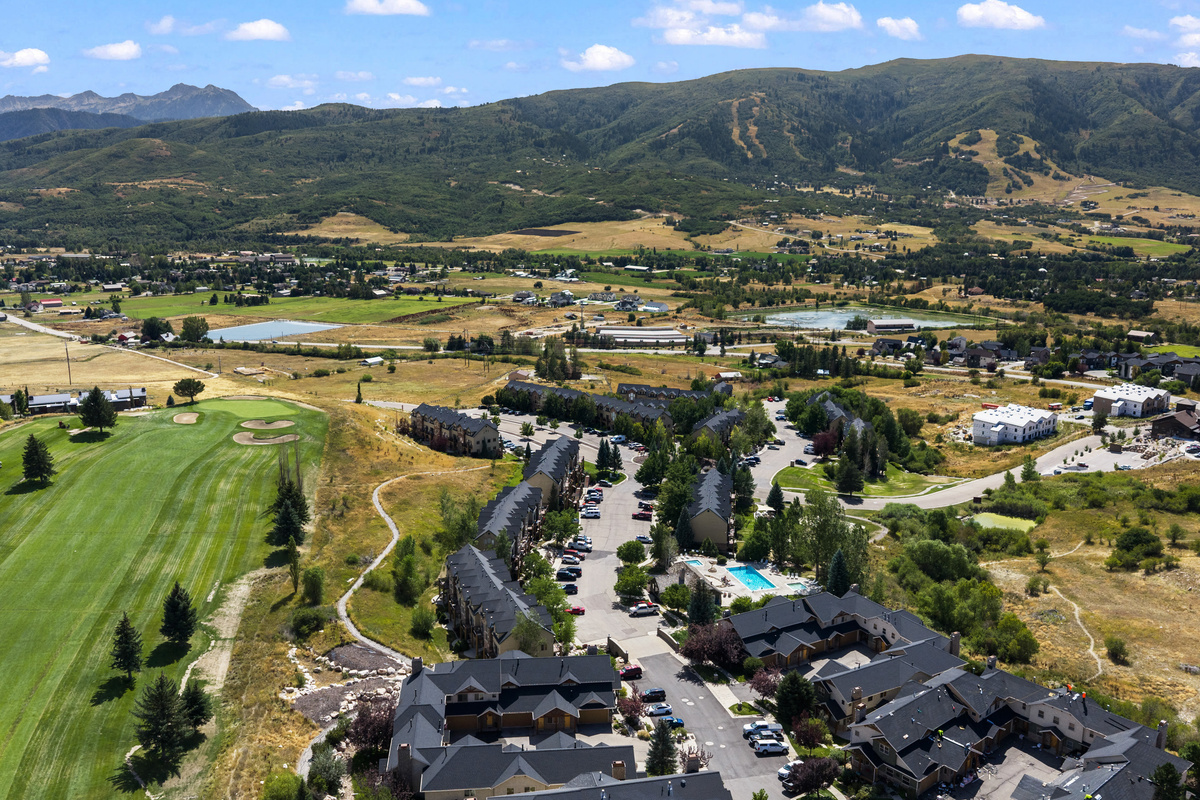 From above, you can see just how naturally the community fits into the surrounding mountain landscape.