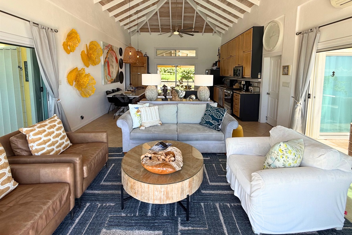 Living room opens to the kitchen and dining area so everyone is together!