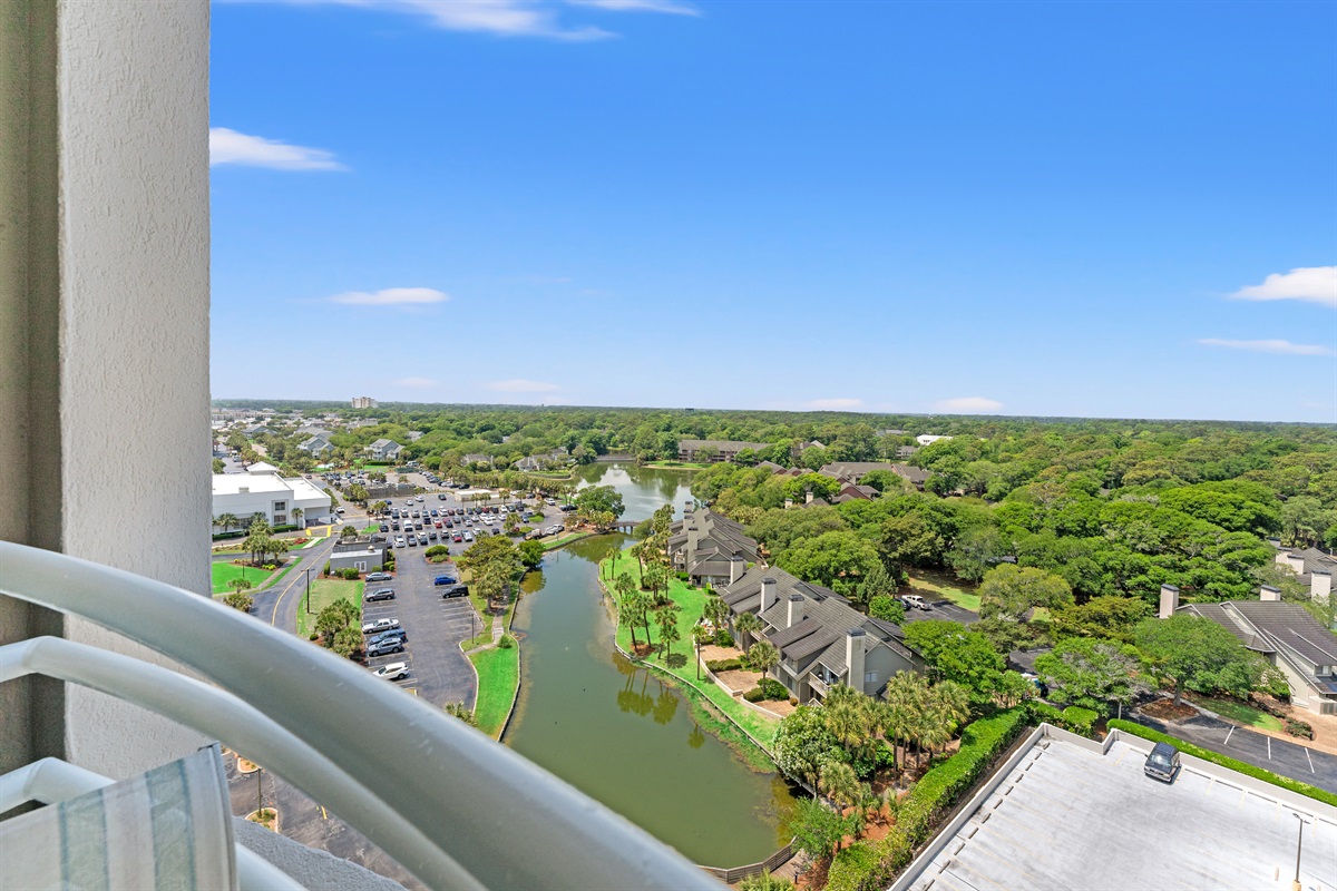 Grab a beverage and sit back and relax on one of the balconies.