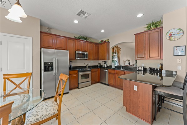 Kitchen w/ Bar Seating and Breakfast Nook