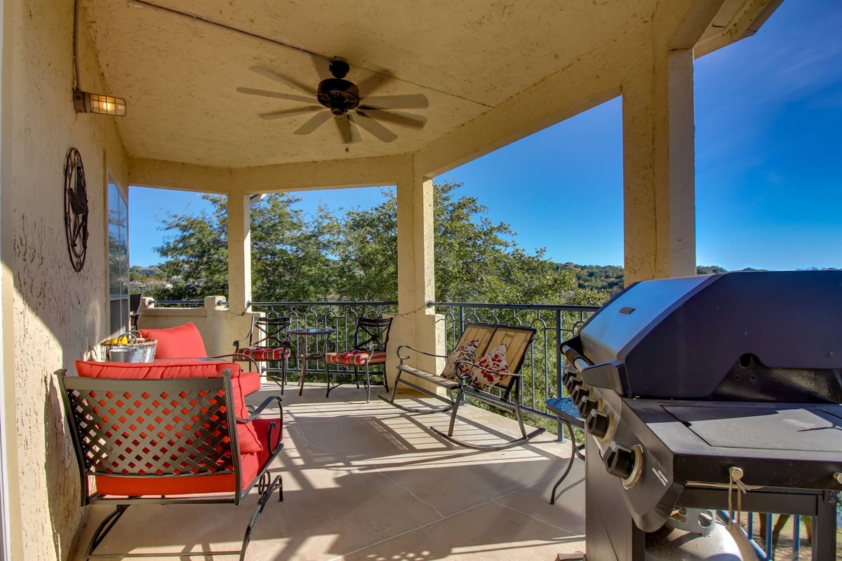 Private Grill on Patio