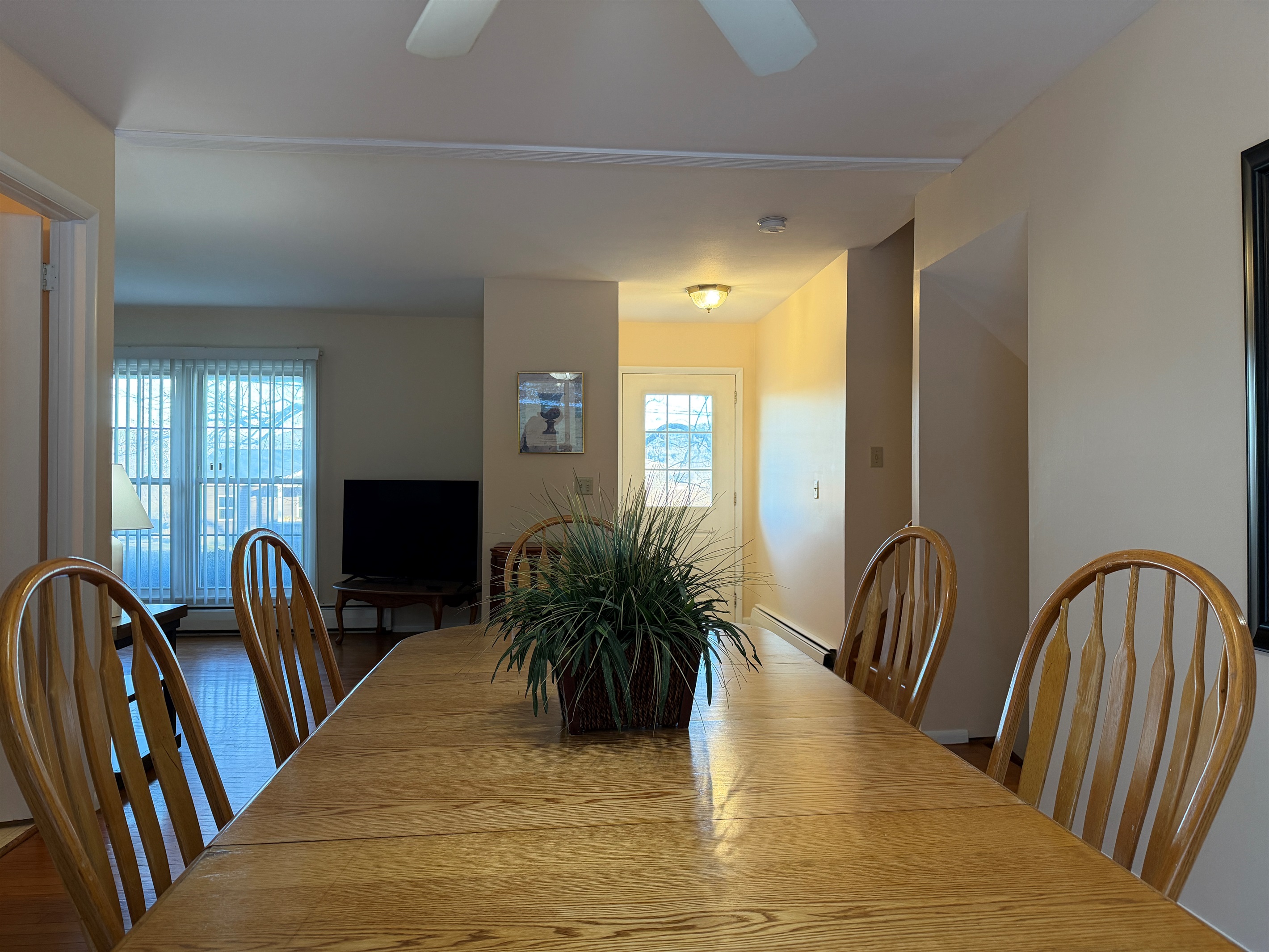 Dining and living room beyond