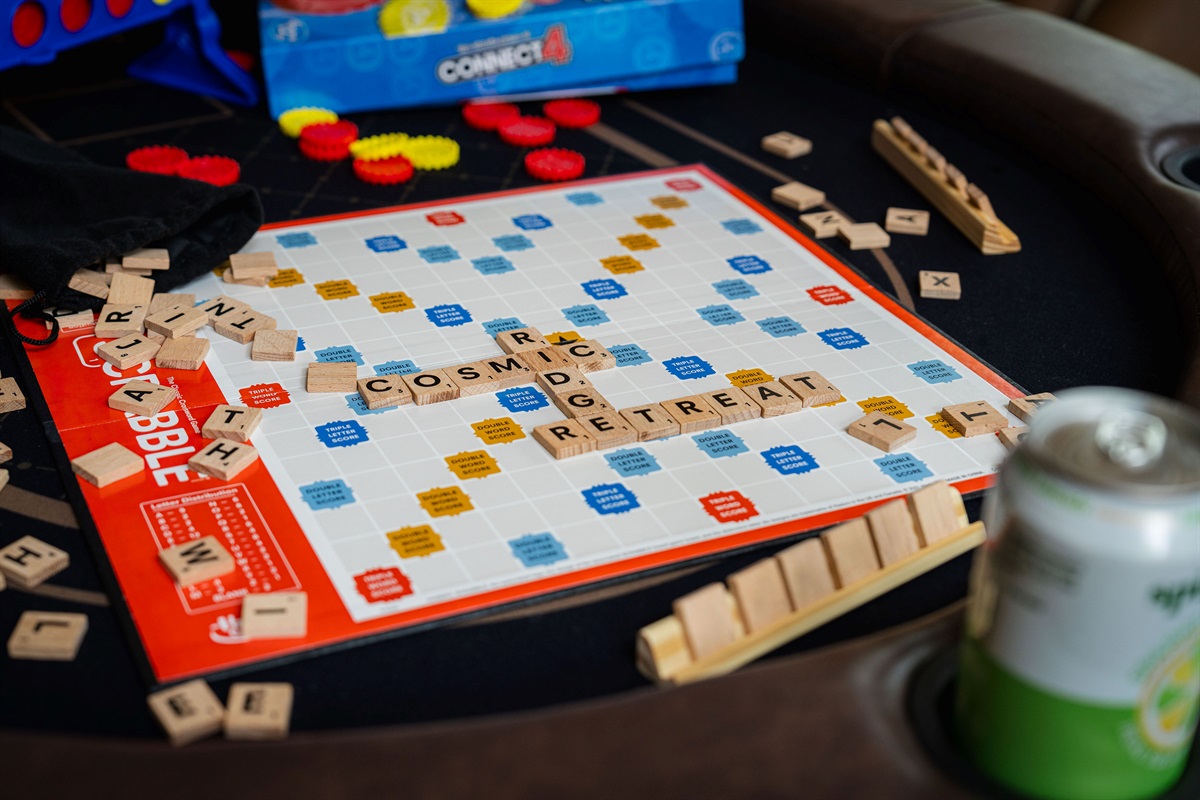 Unplug and reconnect with board games and laughter by the fire.