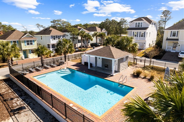 Community pool in small neighborhood