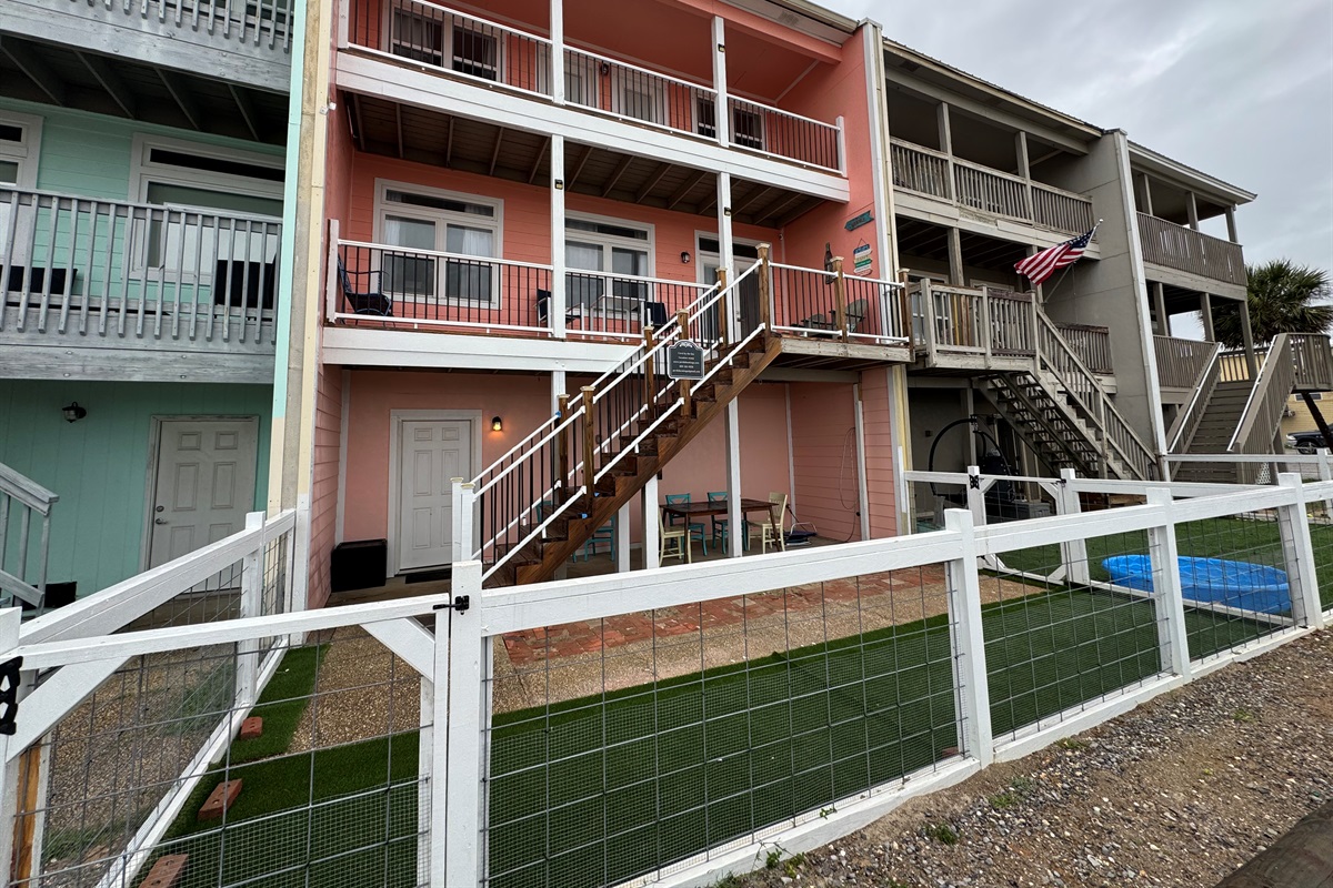 Private fenced in area